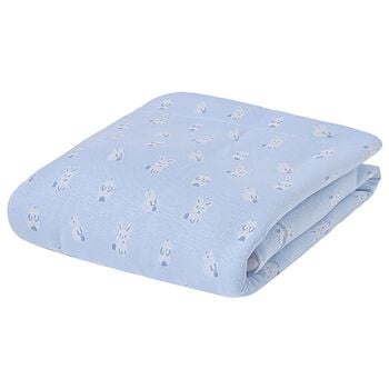 Baby Boys Blue & Beige Blanket