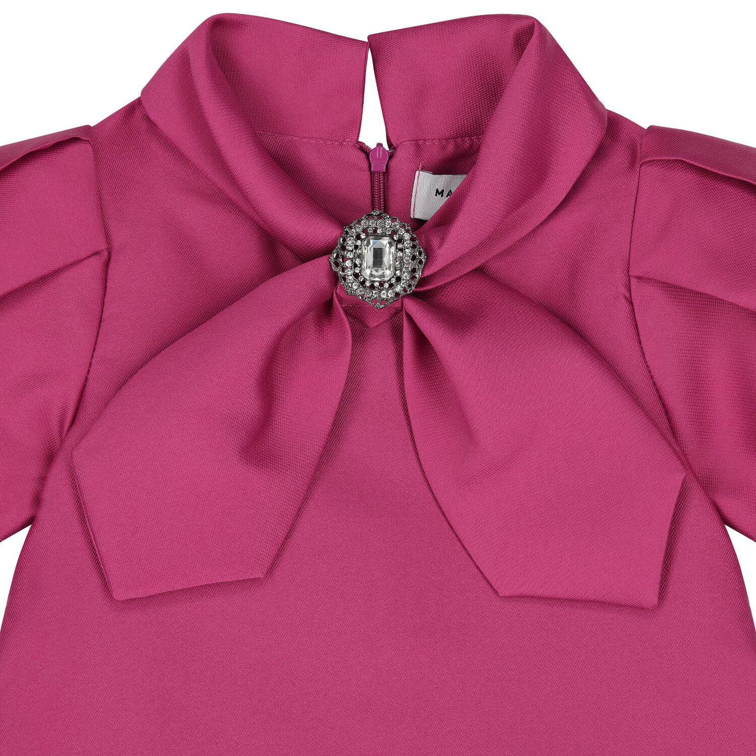 طقم تنورة بنات ستان باللون البنفسجى و الوردى, 1, hi-res