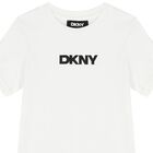 Girls White Logo T-Shirt, 1, hi-res