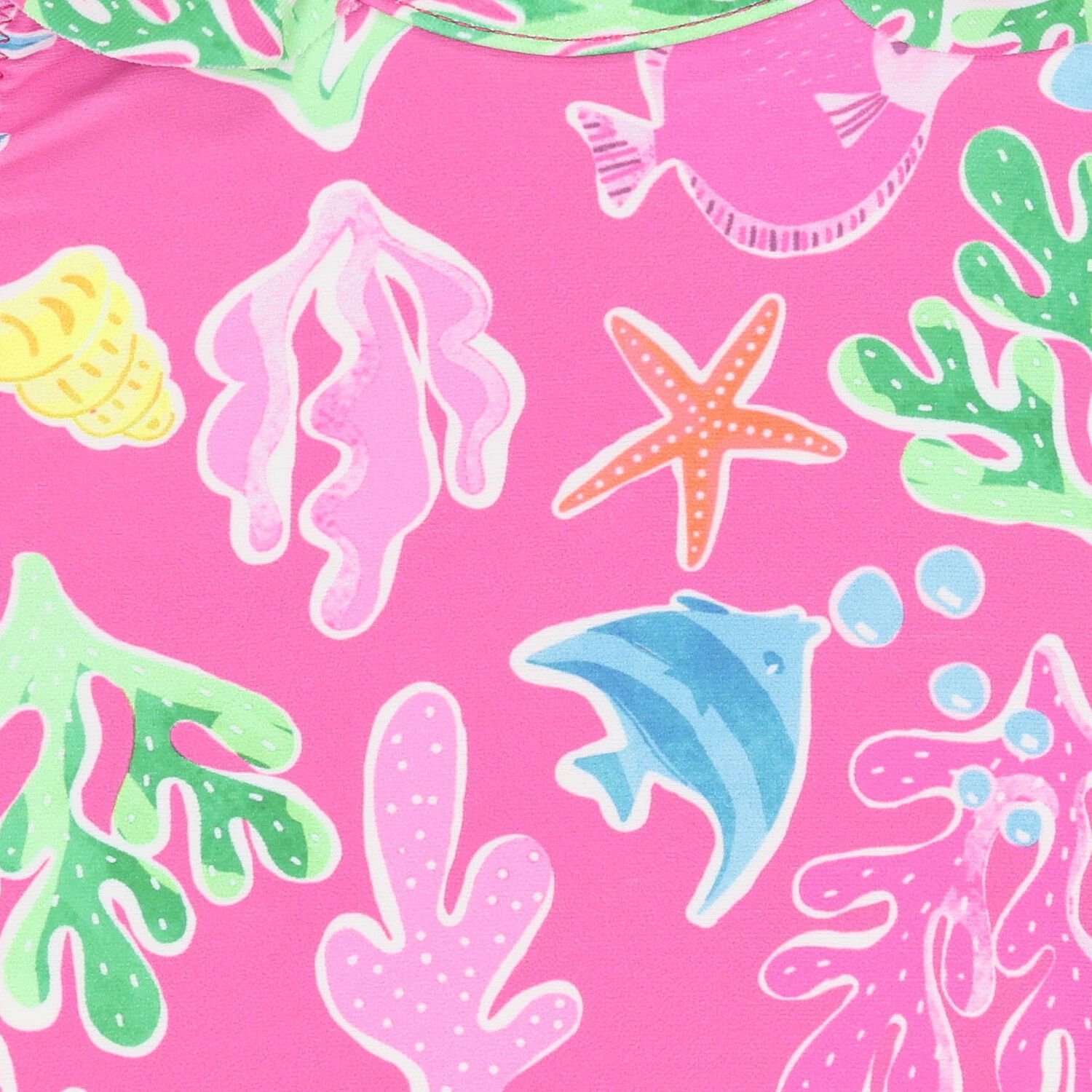 Younger Girls Pink Swimsuit, 1, hi-res image number null