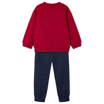 Boys Red & Navy Blue Tracksuit