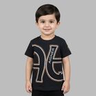 Younger Boys Black Logo T-Shirt, 2, hi-res