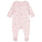 Baby Girls Pink Strawberry Babygrow, 1, hi-res