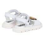 White Teddy Bear Sandals, 1, hi-res