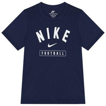 تيشيرت بشعار  باللون الكحلي 