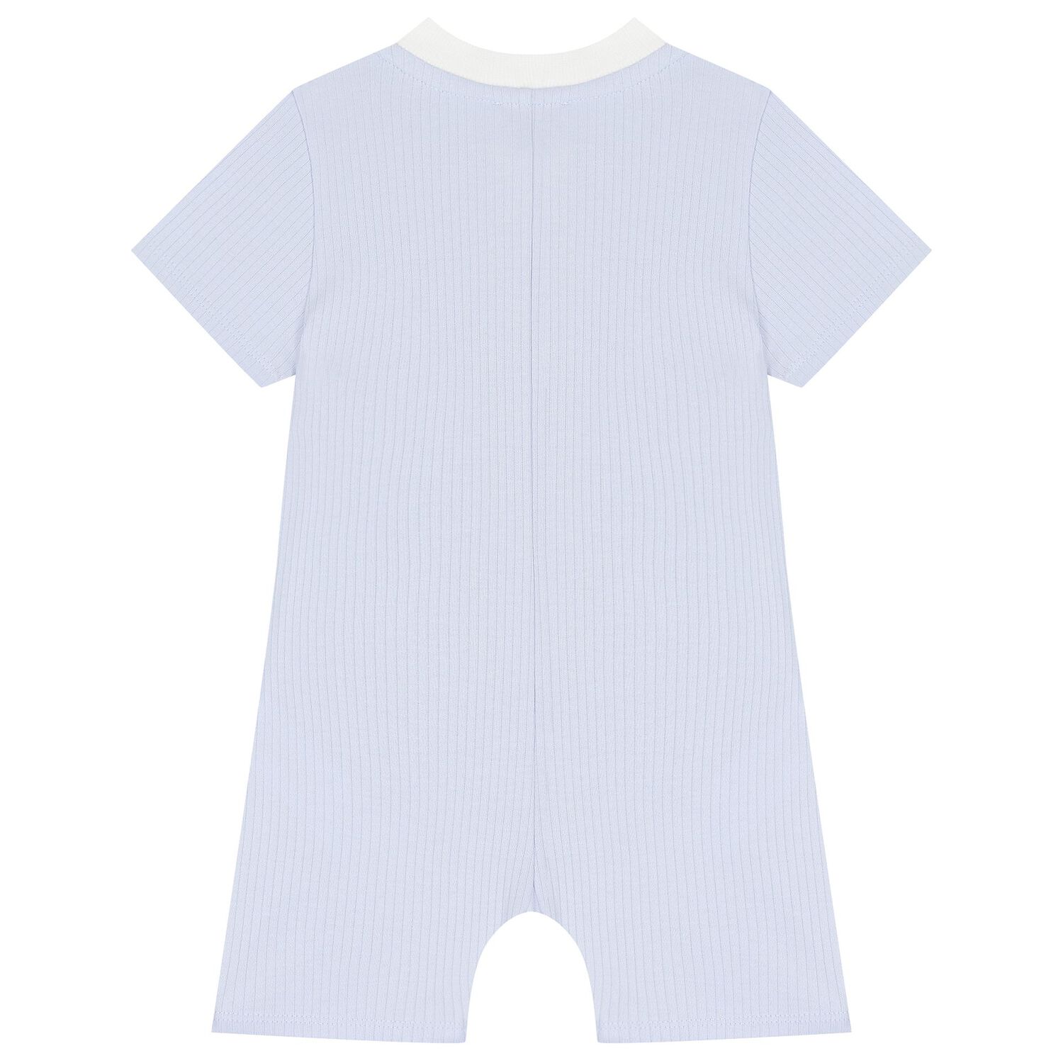 Baby Boys Blue Logo Romper, 1, hi-res