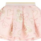 Girls White & Pink Logo Skirt Set , 1, hi-res