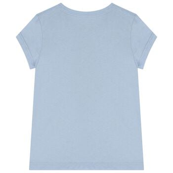Girls Blue Polo Bear T-Shirt