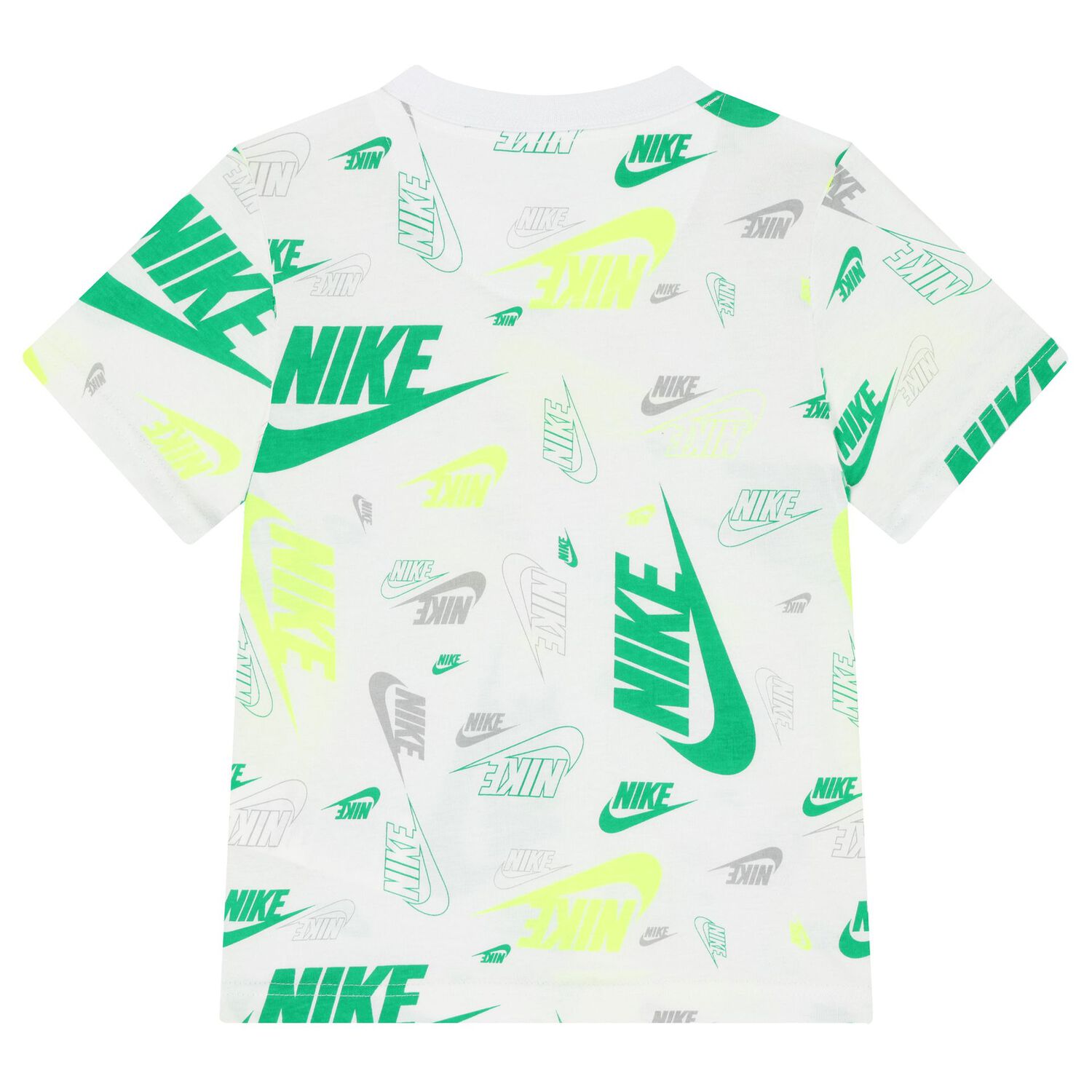 Boys White & Black Logo Shorts Set, 1, hi-res