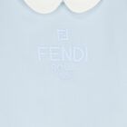 Baby Boys Blue & White Logo Babygrow Gift Set, 2, hi-res