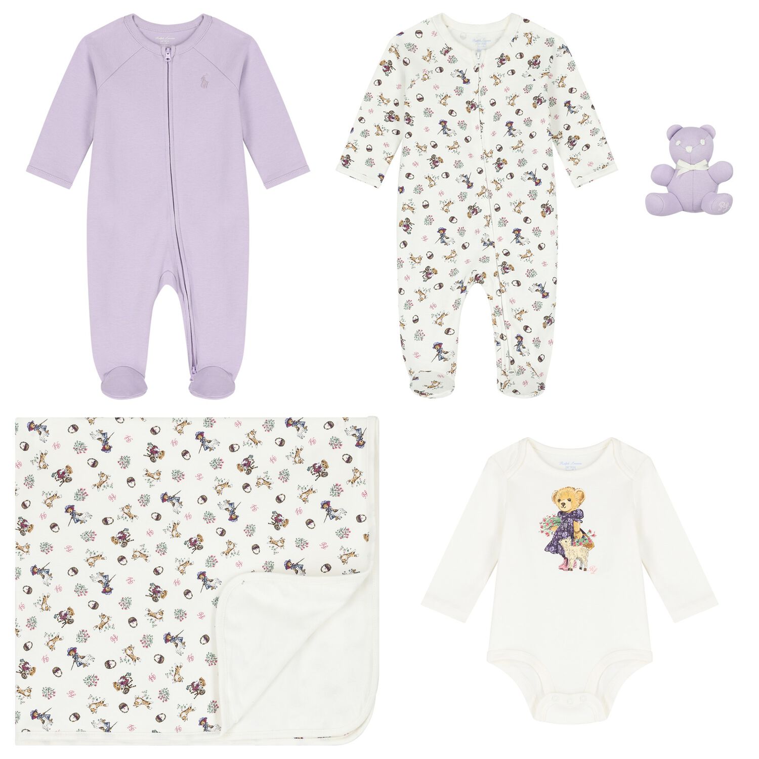 Baby Girls Multicoloured Logo Gift Set, 1, hi-res