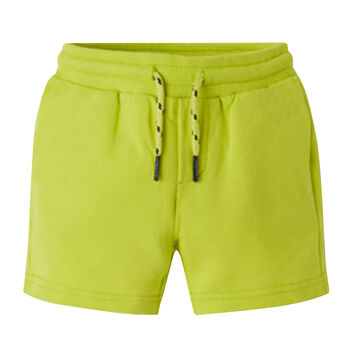 Boys Green Cotton Shorts