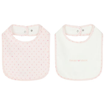 Pink & Ivory Logo Bibs ( 2-Pack )