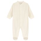 Ivory Wings Velour Babygrow, 1, hi-res