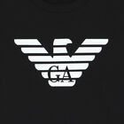 Boys Black Logo T-Shirt, 3, hi-res