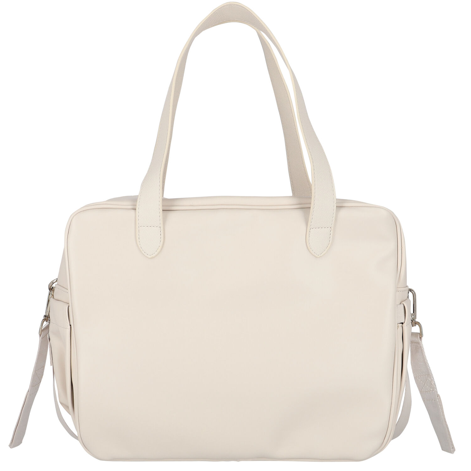 Beige Faux Leather Baby Changing Bag, 1, hi-res image number null