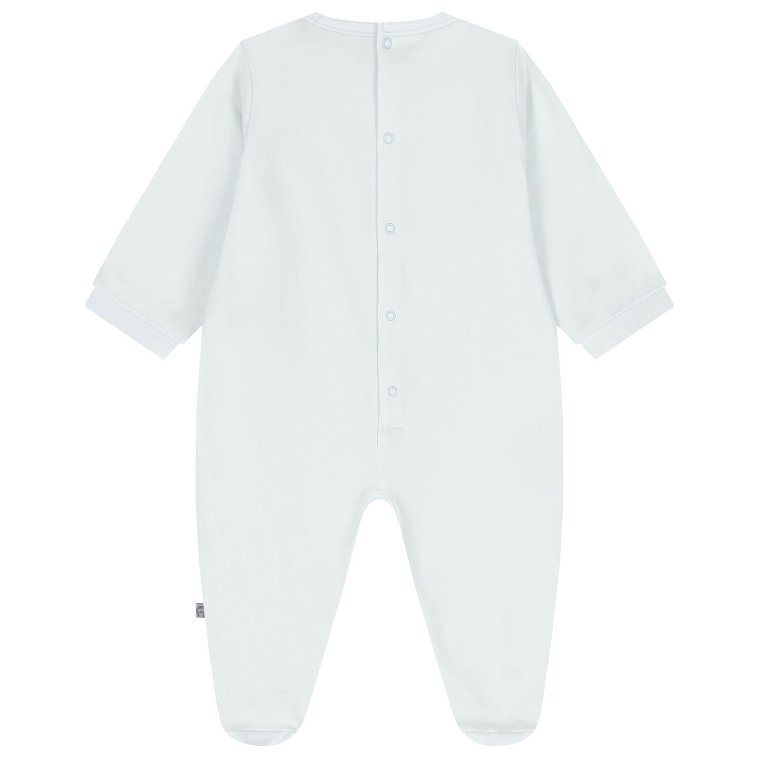 Baby Boys Blue Logo Babygrow, 2, hi-res