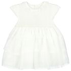 Baby Girls White Tulle Dress Set, 1, hi-res