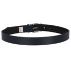 Boys Navy Leather Belt, 1, hi-res