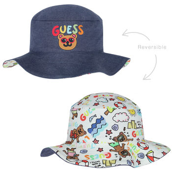 Blue & White Reversible Logo Hat