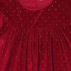 Girls Red Sparkle Velvet Dress Set, 2, hi-res