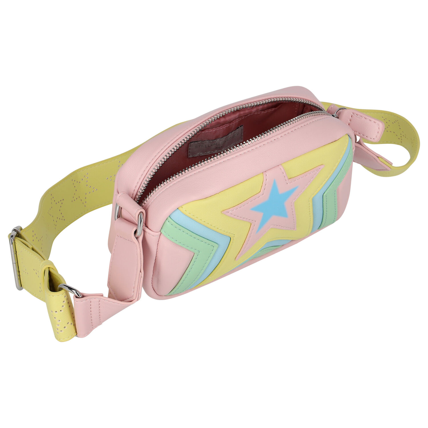 Girls Pink & Multicolor Star Bag, 1, hi-res