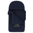 Baby Boys Navy & Gold Logo Baby Nest, 2, hi-res