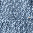 Girls Blue Logo Chiffon Dress, 2, hi-res