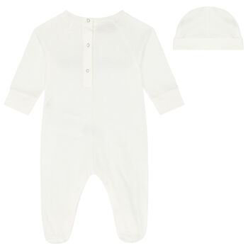 White Logo Babygrow Gift Set
