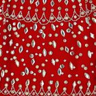 فستان تول مطرز باللون الاحمر, 1, hi-res