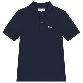 Boys Navy Blue Logo Polo Shirt