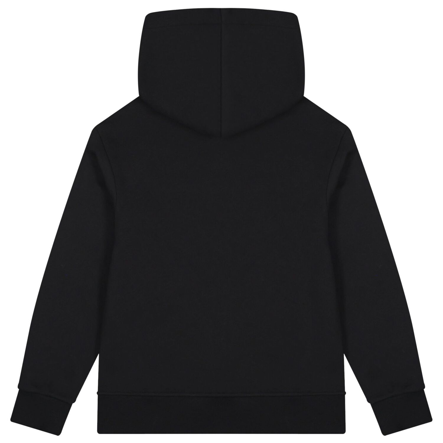 Girls Black & Pink Logo Hooded Top, 7, hi-res