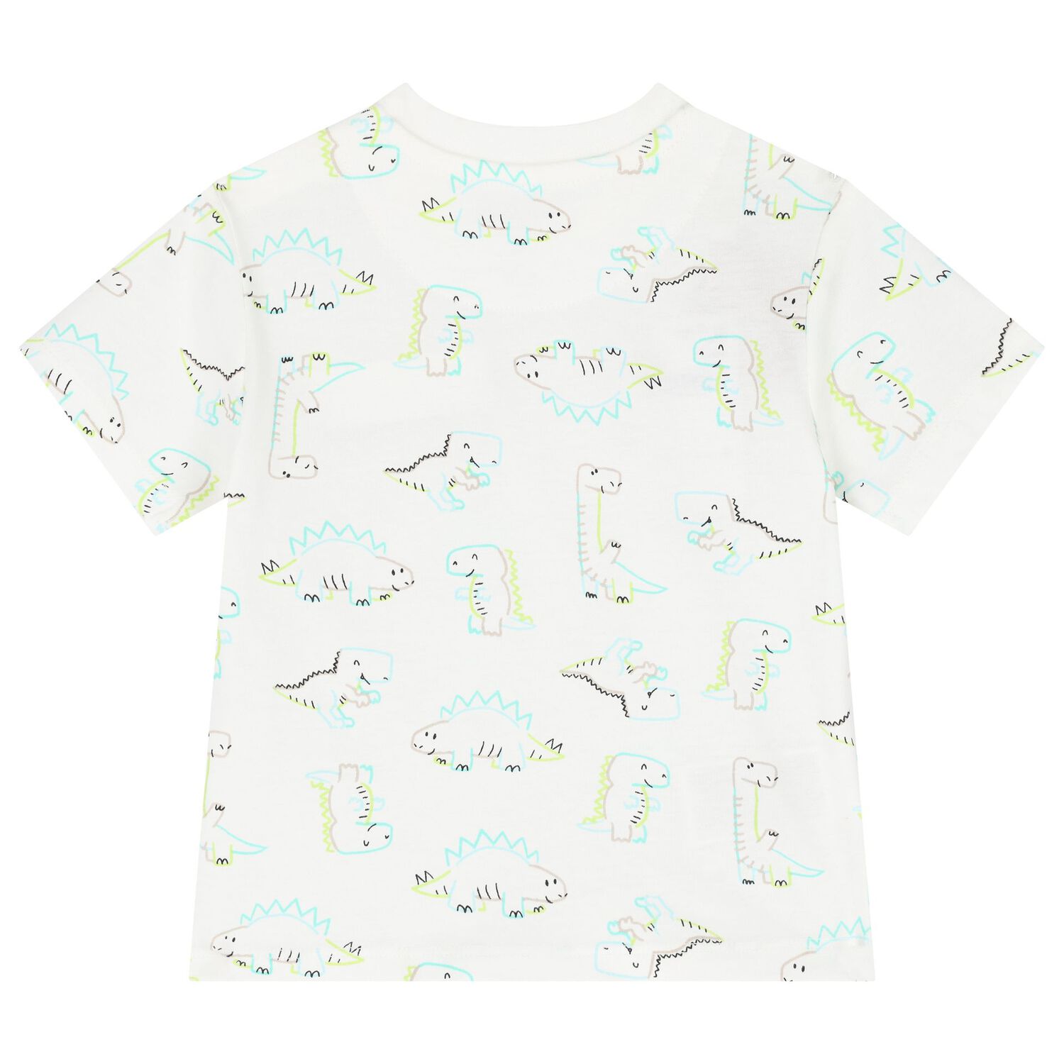 طقم شورت اولاد باللون الرمادى والازرق و العاجى, 4, hi-res