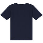 Boys Navy Logo T-Shirt, 5, hi-res