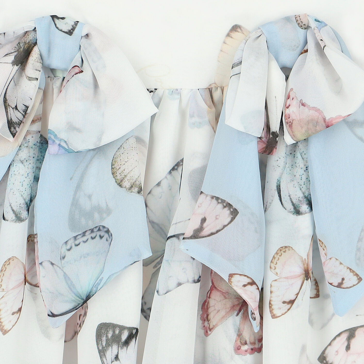 فستان شيفون بطبعة فراشة باللون الأبيض, 1, hi-res