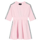 فستان بالشعار باللون الزهري, 1, hi-res