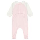 Baby Girls Pink & White Logo Babygrow Gift Set, 1, hi-res