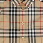 طقم شورت  بنقشة مربعات باللون البيج للأولاد, 1, hi-res