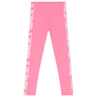 Girls Pink Floral Leggings Set, 1, hi-res