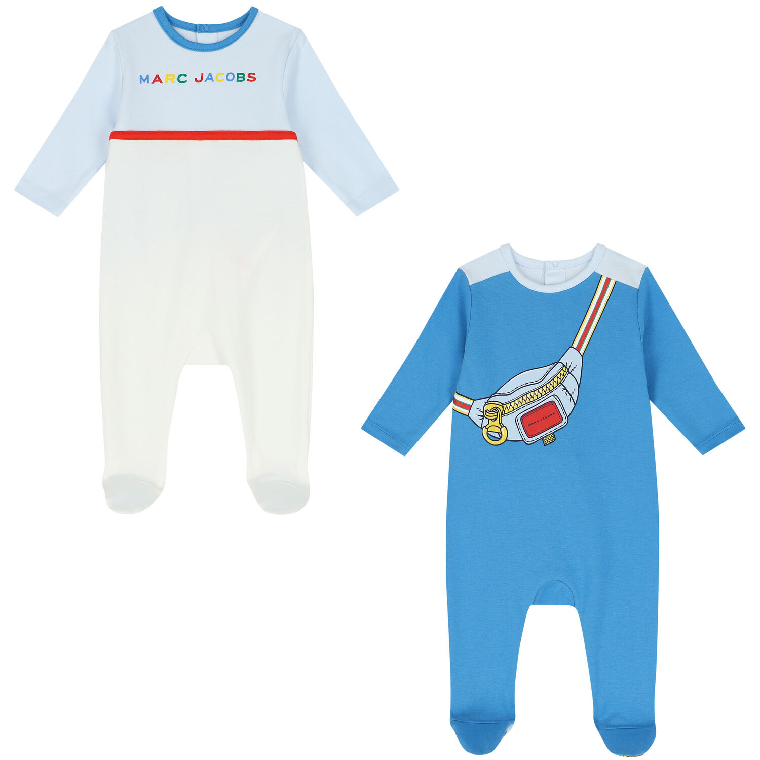 أفرول بالشعار باللون الأبيض والأزرق للأولاد (قطعتين)), 1, hi-res