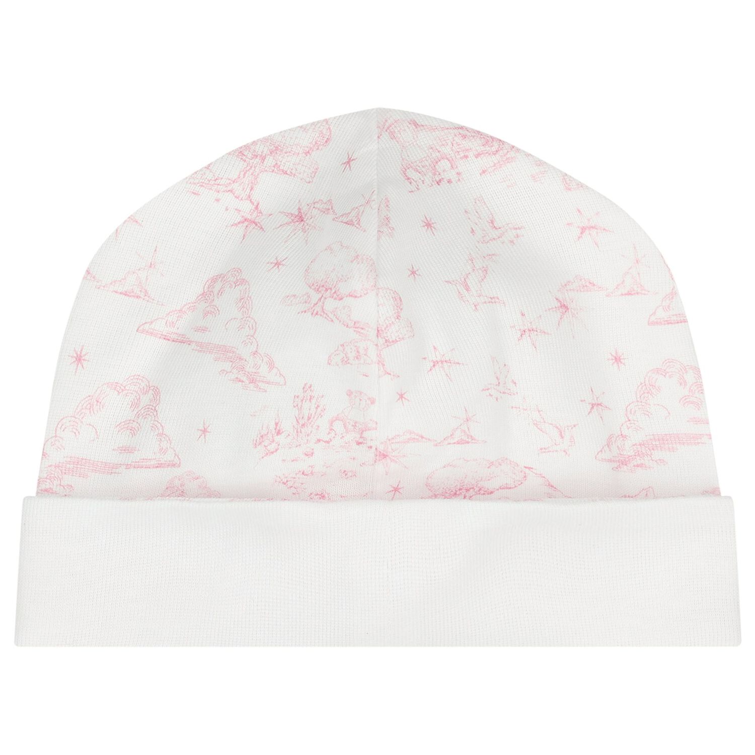 Baby Girls White & Pink Toile de Jouy Babygrow Gift Set, 1, hi-res