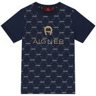 Boys Navy Logo T-Shirt, 1, hi-res