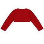 Younger Girls Red Bolero Cardigan, 2, hi-res