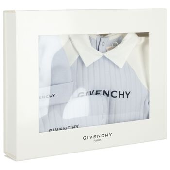 Blue & White Logo Babygrow Gift Set