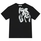 Boys Black Logo T-Shirt, 2, hi-res