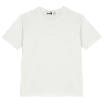 Boys White Logo T-Shirt