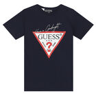 بيجاما بالشعار باللون الكحلي والرمادي للأولاد, 1, hi-res