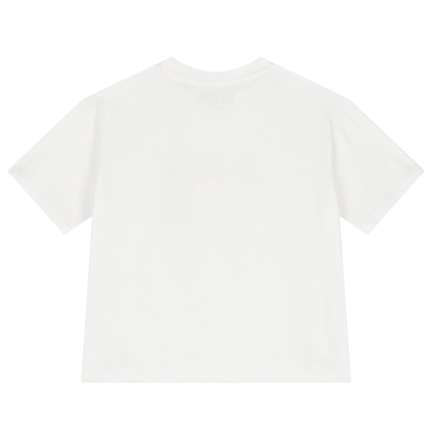 تيشيرت بنات بالشعار مطرز باللون الأبيض , 1, hi-res image number null