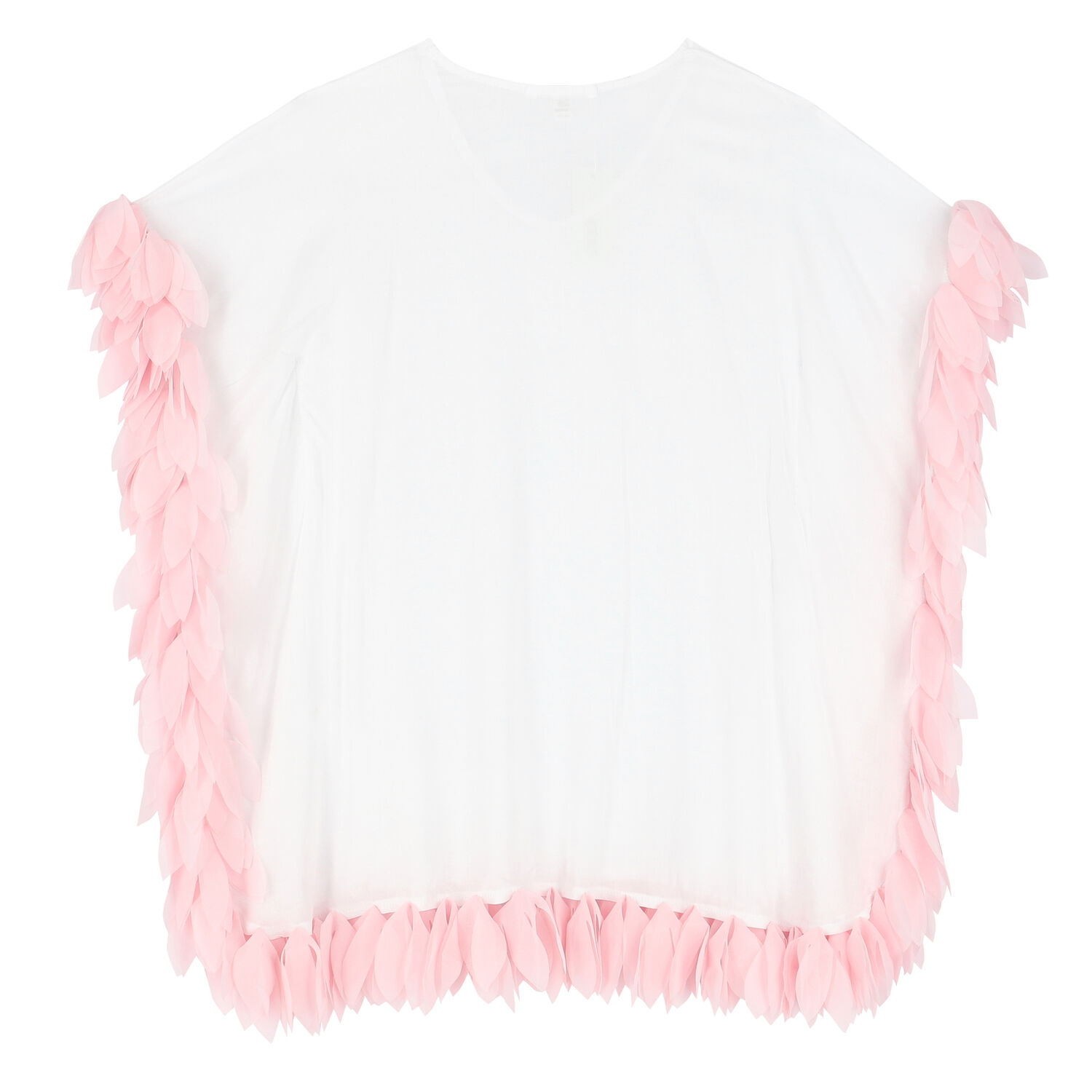 فستان الشاطئ باللون الابيض والوردى, 1, hi-res