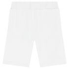 Boys White Teddy Bear Shorts, 2, hi-res